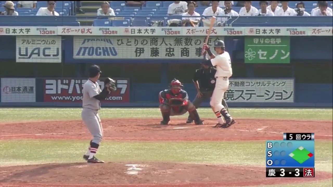 二塁へ送球 隙を見逃さない慶應 郡司裕也 仙台育英 Youtube