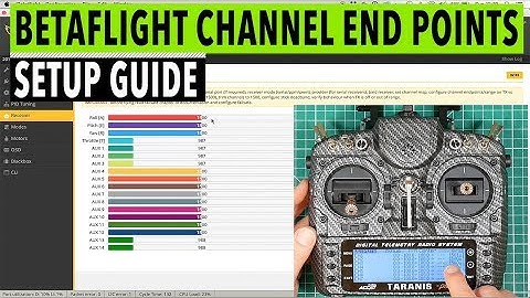 Setting the channel end points in Betaflight with a Taranis X9d