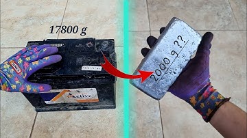 Melting Battery - Lead casting ASMR Video - Trash to Treasure Metal Melting - Car Battery Melt Down