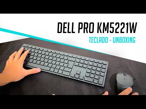 Kit teclado e mouse Dell Pro KM5221W | Melhor Teclado Sem fio