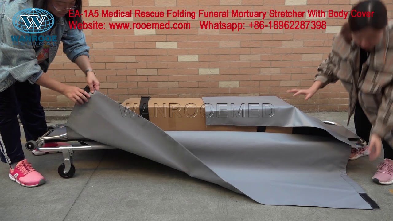 EA-1A5 Hospital Corpse Trolley Funeral Supplies Dead Body Transport Stretcher