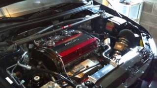 95 GSX vs Evo VIII ..Eclipse blows up catches on fire