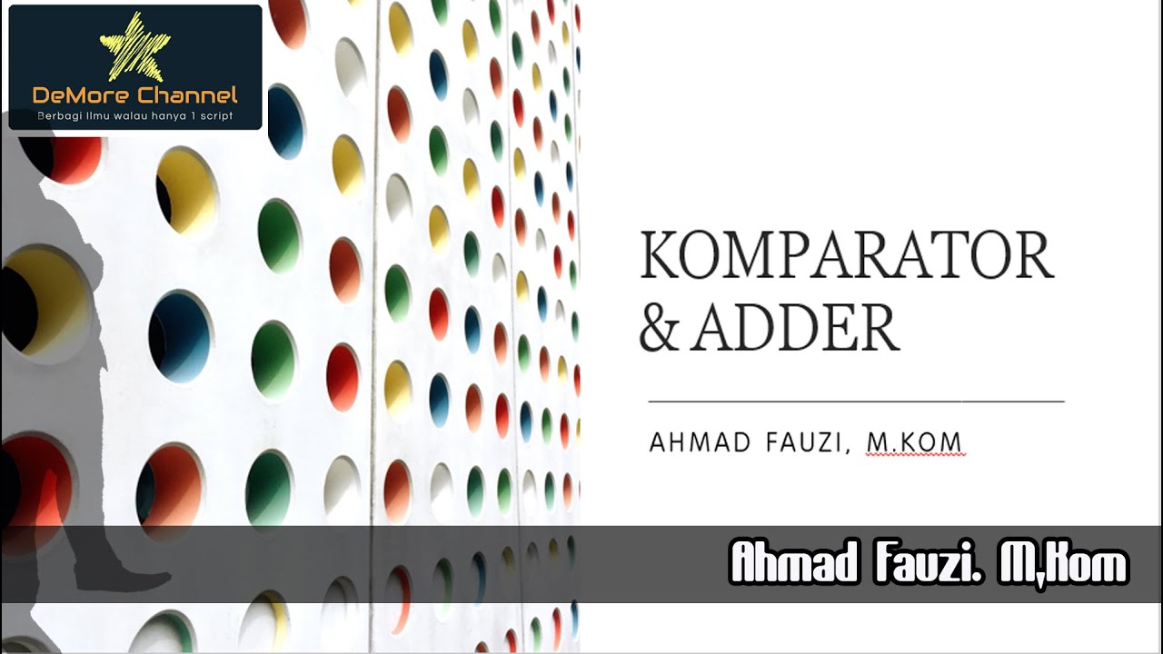 Rangkaian Komparator dan Adder PLUS Latihan Simulasi Proteus 8 - YouTube