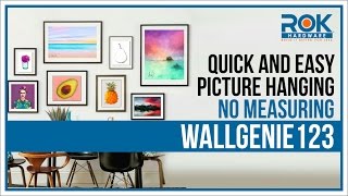 How to Hang a Picture / Wall Gallery The Easy Way - WALLGENIE123 by Rok Hardware & Cabinets 4,119 views 7 years ago 2 minutes, 30 seconds