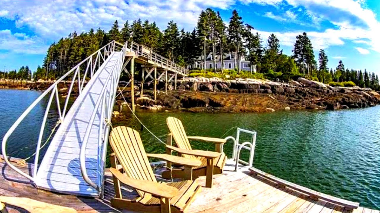 Maine Waterfront RARE Property For Sale Penobscot Bay Front House