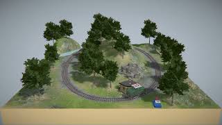 My 3D Train Studio V8 diorama