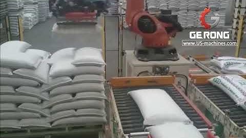 Rice bag bean powder large big bag robot hand palletizing machine robot hand sorting system