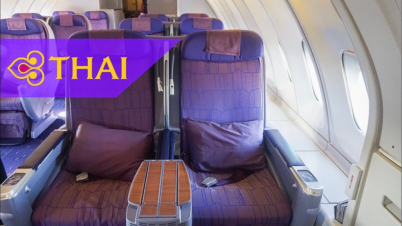 THAI Airways 747 Upper Deck Business Class Bangkok to Phuket YouTube