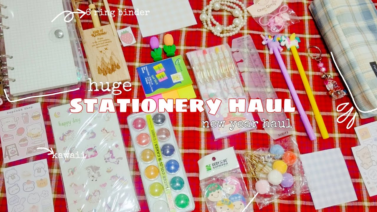 a huge 2023 stationery haul 🌷 Indian stationery kawaii stationery