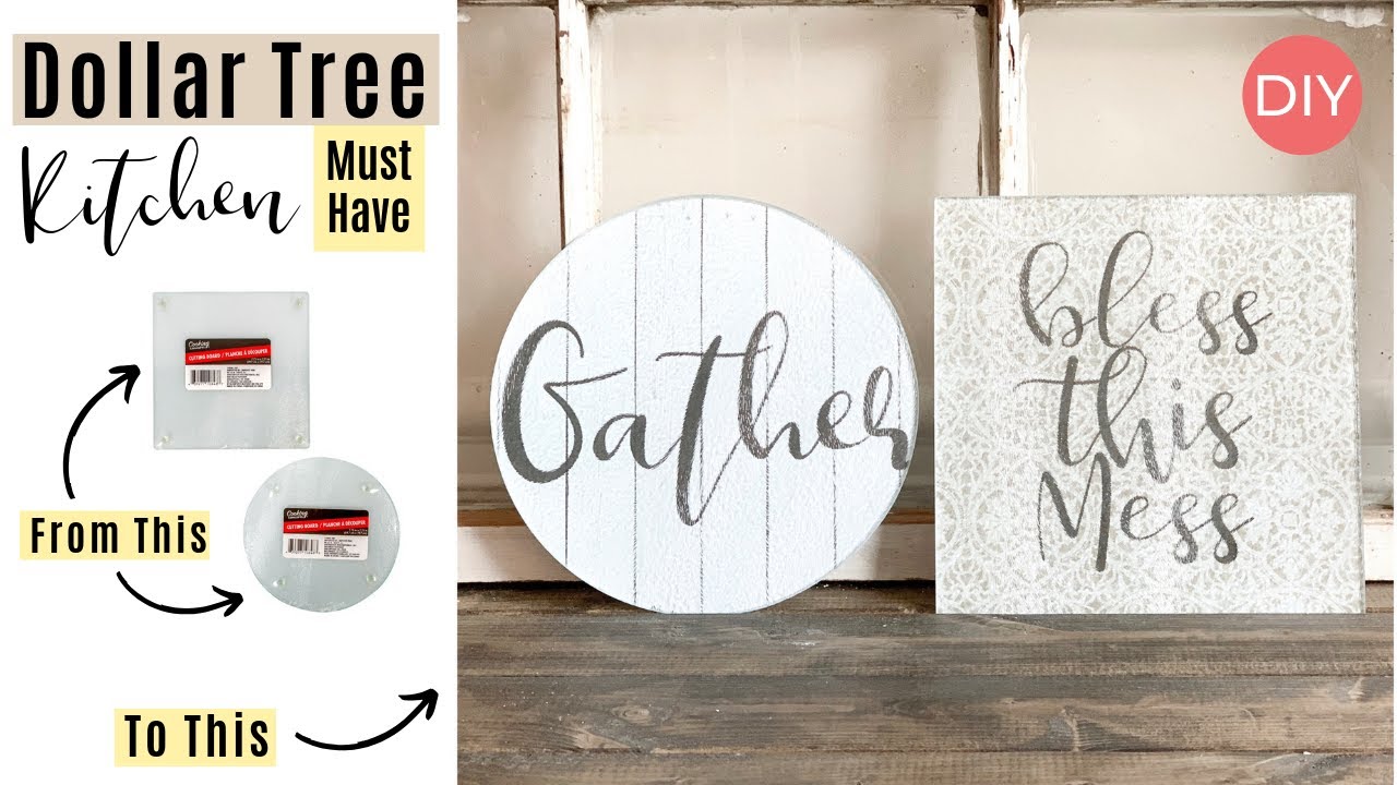 DIY Pour Some Gravy on Me Cutting Board Sign ⋆ Dollar Crafter