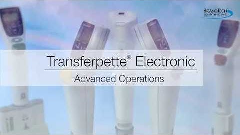 Advanced Operations of the Transferpette electronic Pipette