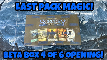 Finally Got My Last Pack Magic! Sorcery Beta TCG Box Opening!