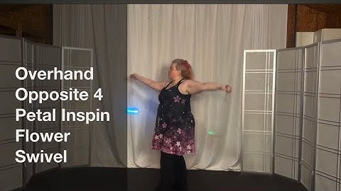 Poi 4 Petal Flower (Overhand Opposite) Swivel #Poi #PoiLesson #PoiTutorial #PoiDance  #FlowArts