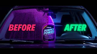 The FASTEST Way to Remove Window Tint Adhesive (Purple Power Test)