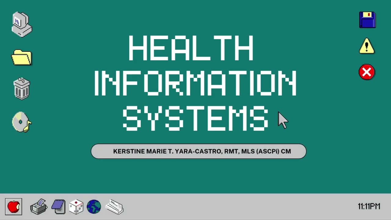 LESSON 5: Health Information Systems