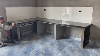 Excellent Techniques In Design & Construction Concrete Kitchen Table Modern With Granite