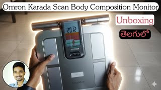 How to Operate Omron Body Composition Monitor | herbalife body checkup machine | Unboxing in Telugu