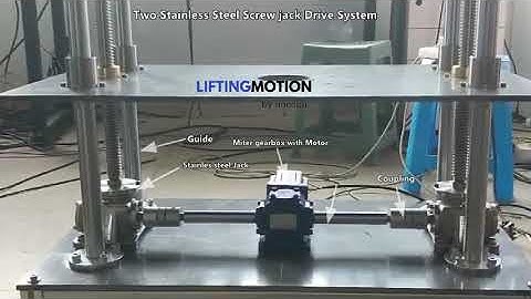 Self-locking nut travelling Stainless Steel Screw Jack Drive Lift System from LiftingMotion
