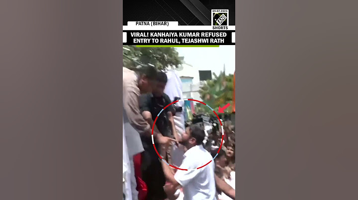 Viral moment caught on camera! Kanhaiya Kumar refused entry to Rahul Gandhi- Tejashwi rath in Patna