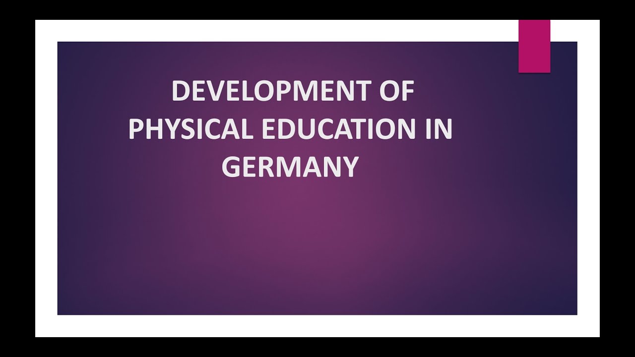 phd in physical education in germany