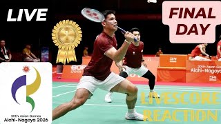 🔴LIVE NOBAR FINAL 🇮🇩 LEO/DANIEL VS LIANG/WANG 🇨🇳, ASIAN GAMES 2026 (INDIVIDUAL)