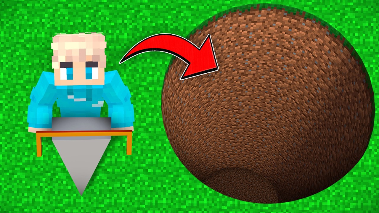 Ich BUDDEL MICH durch die GANZE WELT in Minecraft!