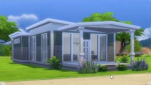 Sims 4 Speed Build Tiny House Modern Run Newcrest Lets Play