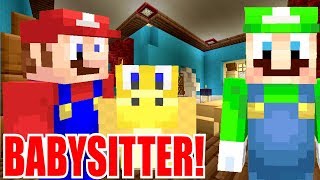 MARIO IS A BABYSITTER! *BOWSERS BABY!* | Super Mario Series | Minecraft [287]