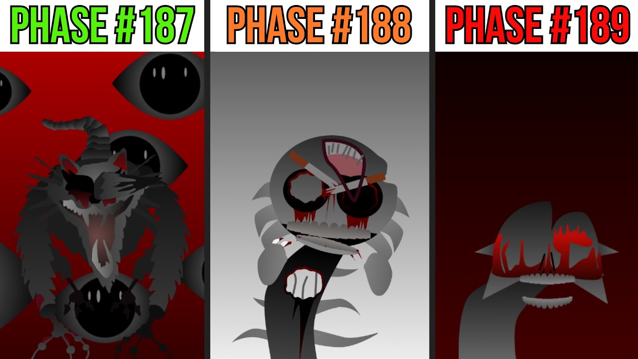 Phase 187 VS Phase 188 VS Phase 189 in Incredibox Sprunki