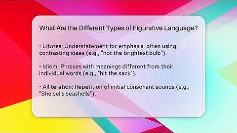 What Are the Different Types of Figurative Language? - The Prose Path