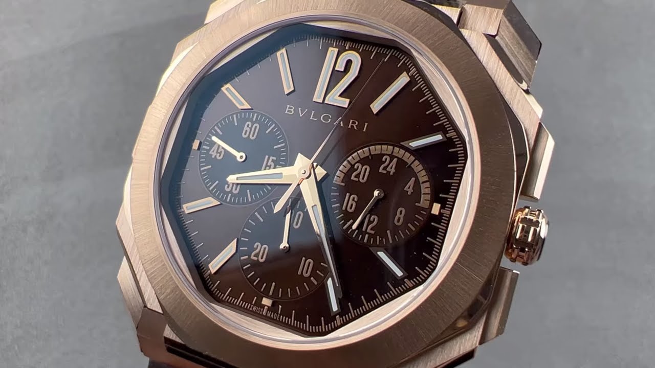 Bulgari Octo Finissimo Chronograph GMT Rose Gold 103468