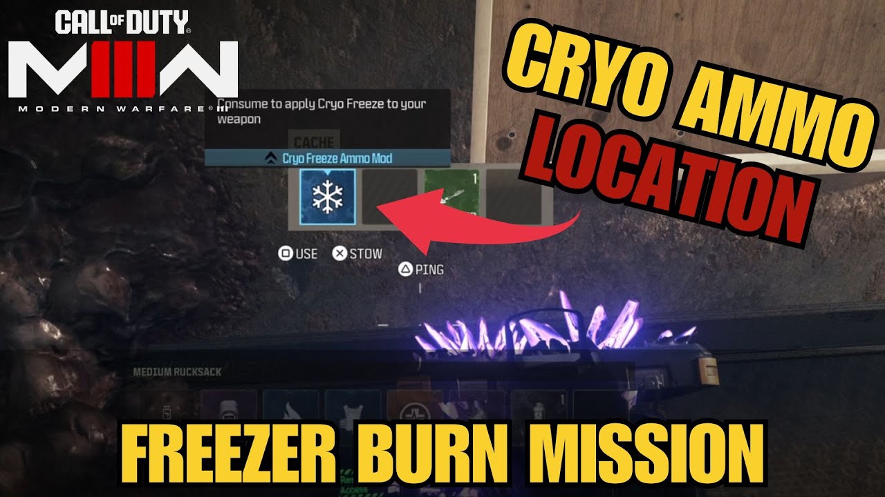 MW3 Zombies: FASTEST WAY TO LOCATE CRYO AMMO (Freezer Burn Mission
