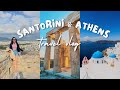 Greece travel vlog  what to eat  do in san torini  athens