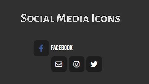 Adding Social Media Icons Hover Effect using HTML & CSS | Font Awesome Icons