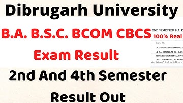 Dibrugarh University BA BSC BCOM Exam Result Published || CBCS Exam Result ||