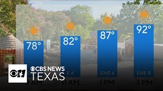 Warm temperatures continue with a hint of fall next week