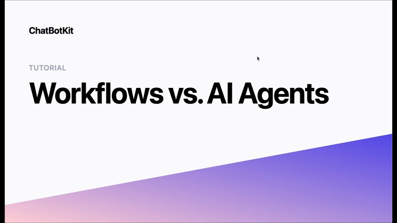 Workflows vs. AI Agents