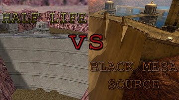 Half life vs Black Mesa Source - Side By Side Comparison (Intro)