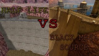 Half life vs Black Mesa Source - Side By Side Comparison (Intro)