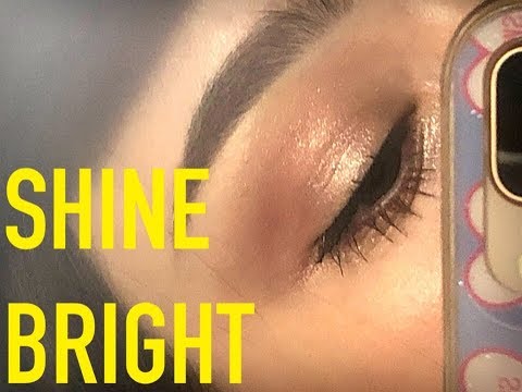 INSTAGRAM mini makeup\\\\super shiny eyeshadow palette!