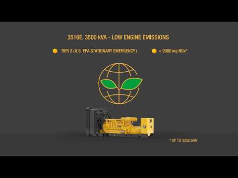 Cat® 3516E, 3500 kVA 50Hz Diesel Generator Set