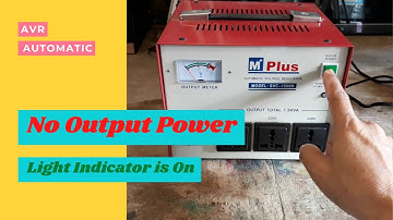 #64 Ep. MV Plus AVR ( Automatic Voltage Regulator)Power is On But no Output.