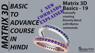 Matrix in Hindi - 019 Manually created Eternity Band with Matrix Commands (new 4 options included)