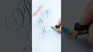 letter R flourish calligraphy ✨✒️. #trendingsong #calligraphy #shorts