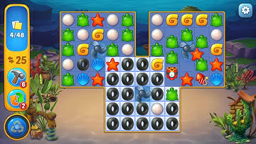 Fishdom level 256 Gameplay (iOS Android)