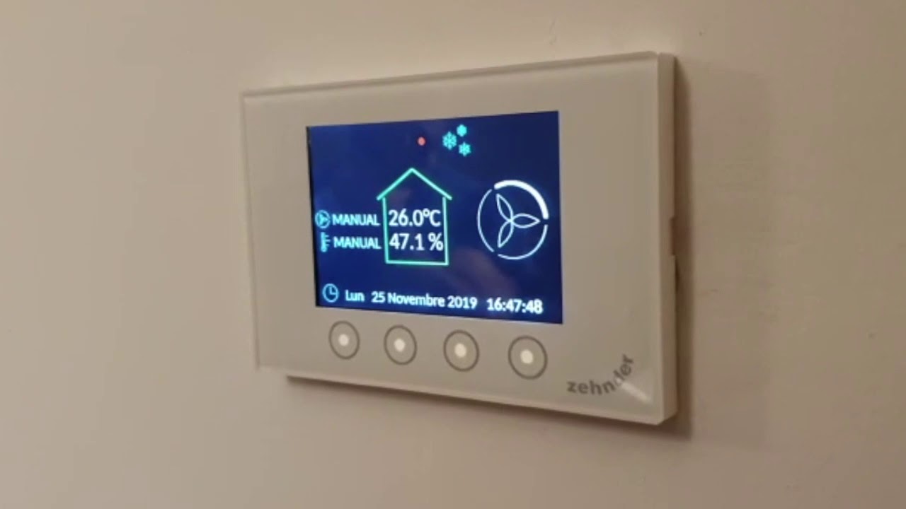 Funzionamento CA Control Zehnder YouTube