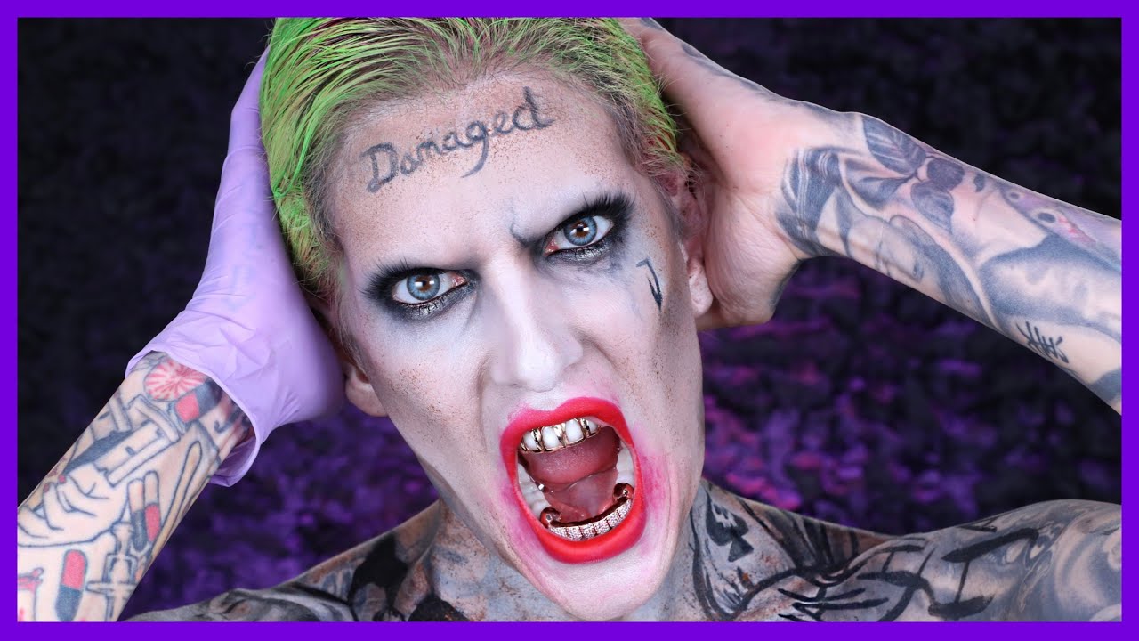 THE JOKER SUICIDE SQUAD Grunge Makeup Tutorial Feat Jordan Hanz