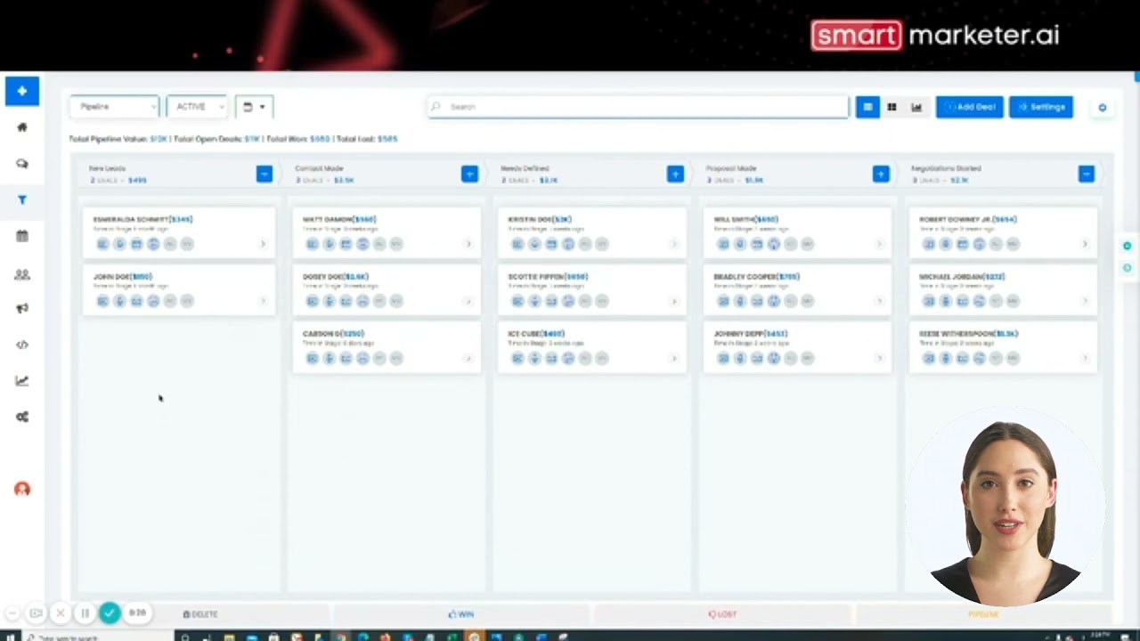 How to Mark A Deal As Won Or  Lost - SmartMarketer AI