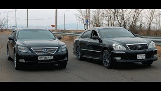 Lexus 5.0 439 Л.с. Против Majesta 4.3 286 Л.с. Гибридный Ls600.