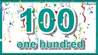 Numbers with Words Flashcard | 1-100 Fast Paced Counting | Flashcard for Kids|